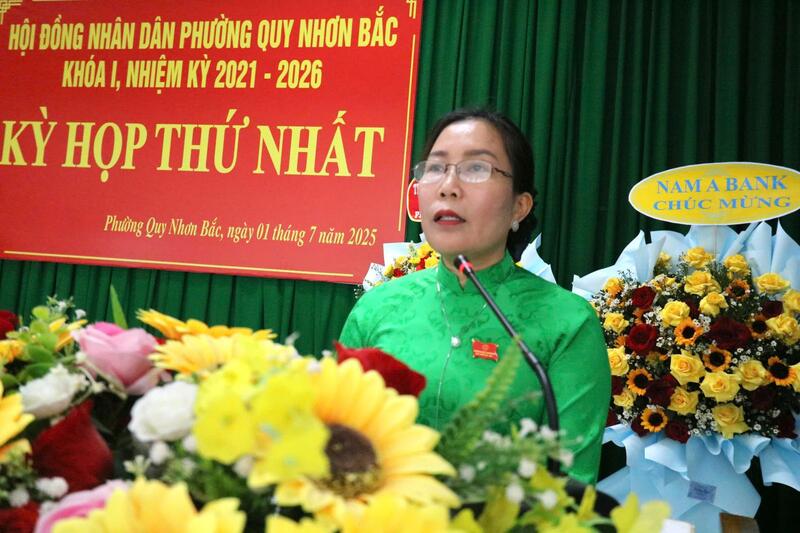 Kỳ họp thứ nhất Hội đồng nhân dân phường Quy Nhơn Bắc